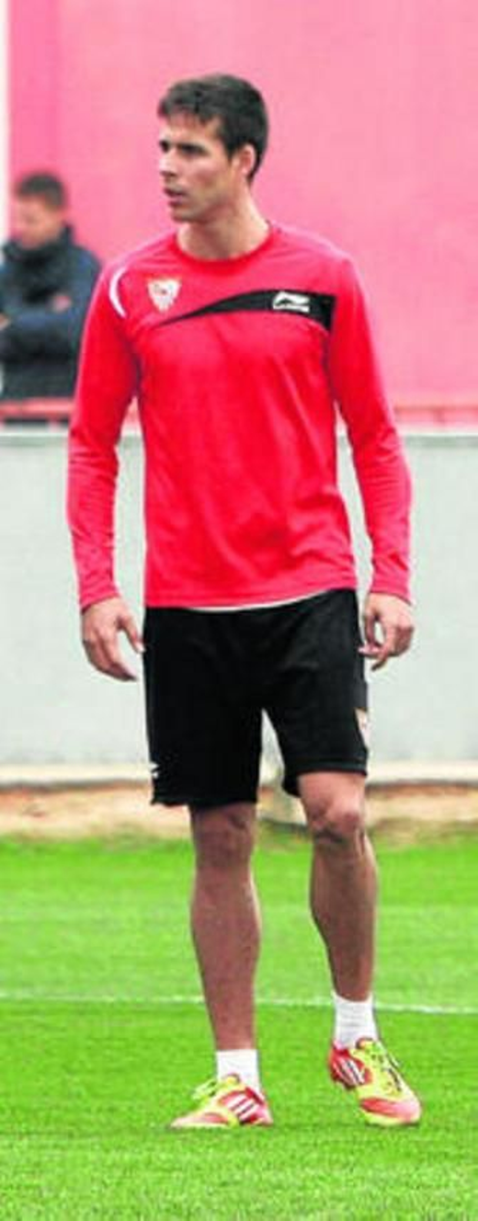 Manu del Moral, durante una sesión en la ciudad deportiva.