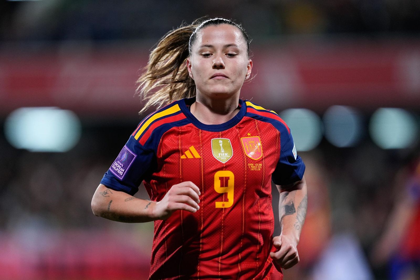 Las fotos del España-Islandia de fútbol femenino