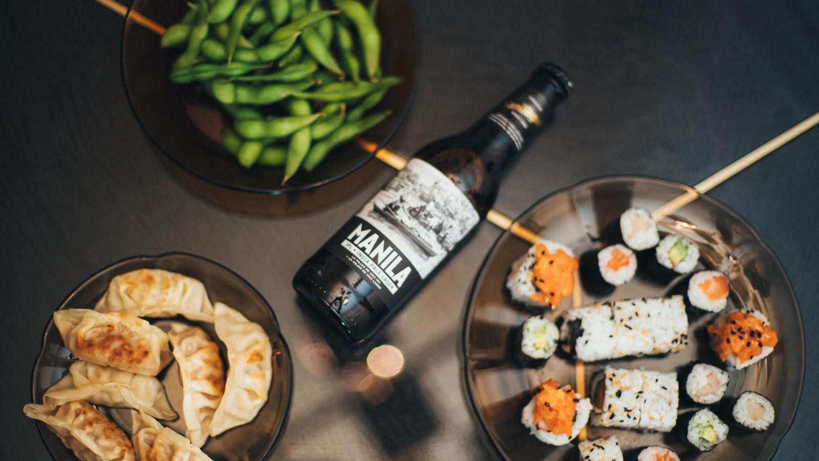 Menú que el cocinero Diego Gallegos propone maridar con 'Manila San Miguel'.