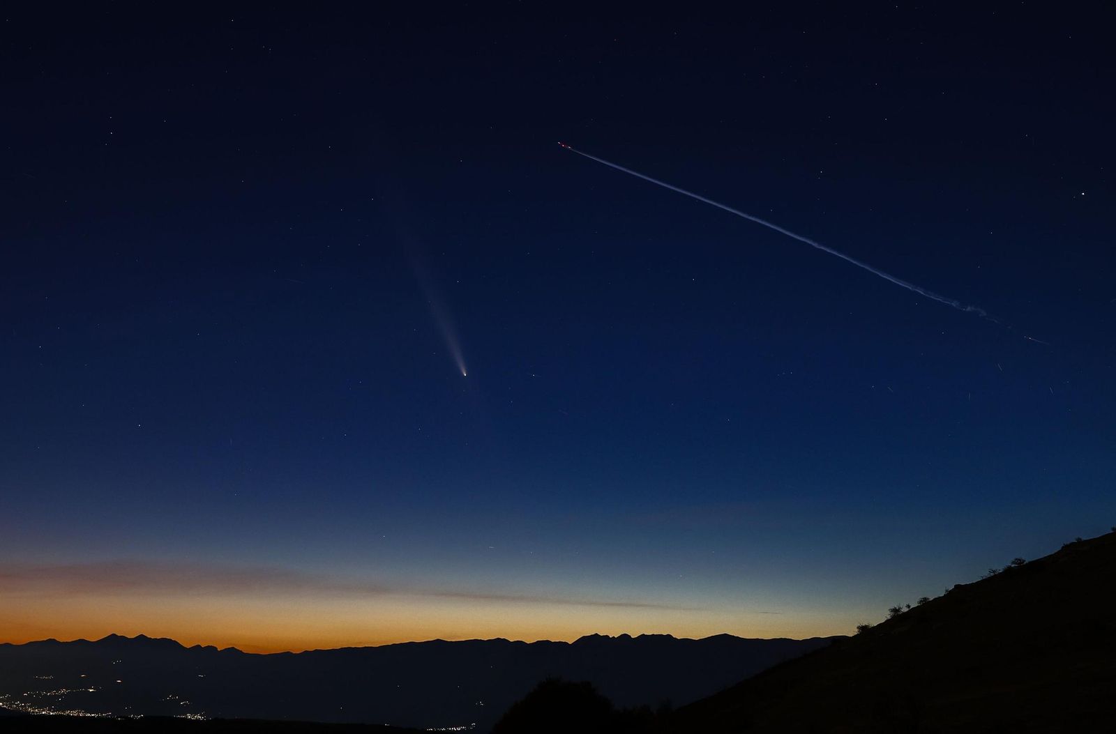 Espectáculo visual: El paso del cometa del siglo a lo largo y ancho del mundo