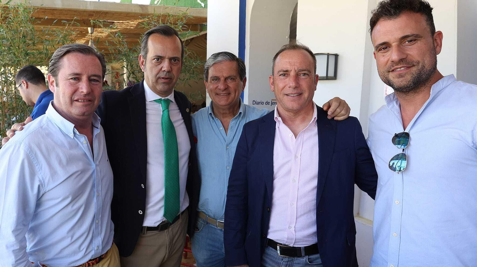 Antonio Gutiérrez, Daniel Lamparero, Rafael Bedoya, Pablo Rivas, de Ria Money Transfer, y José Luis Zúñiga.