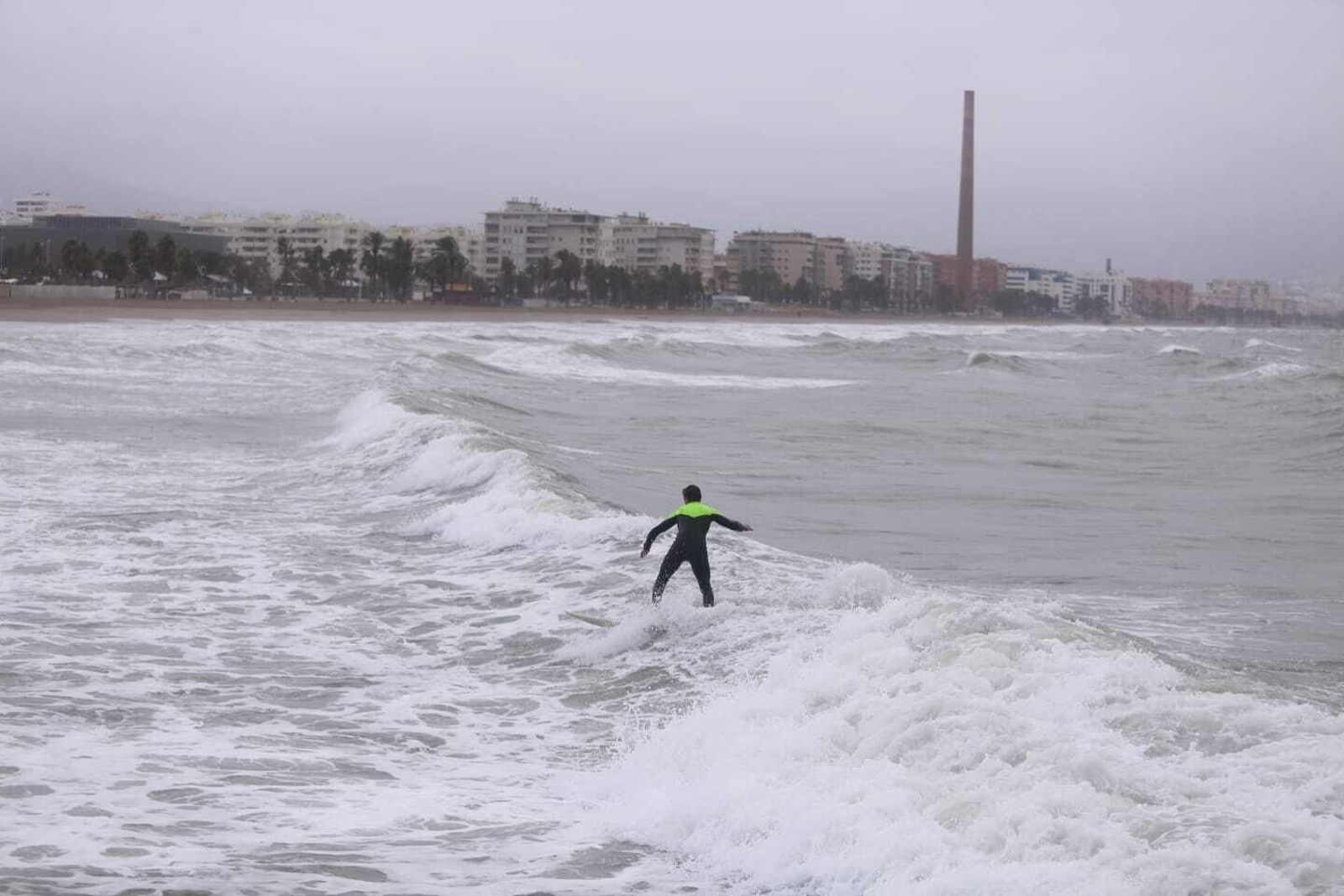 El temporal de lluvia y viento en Málaga