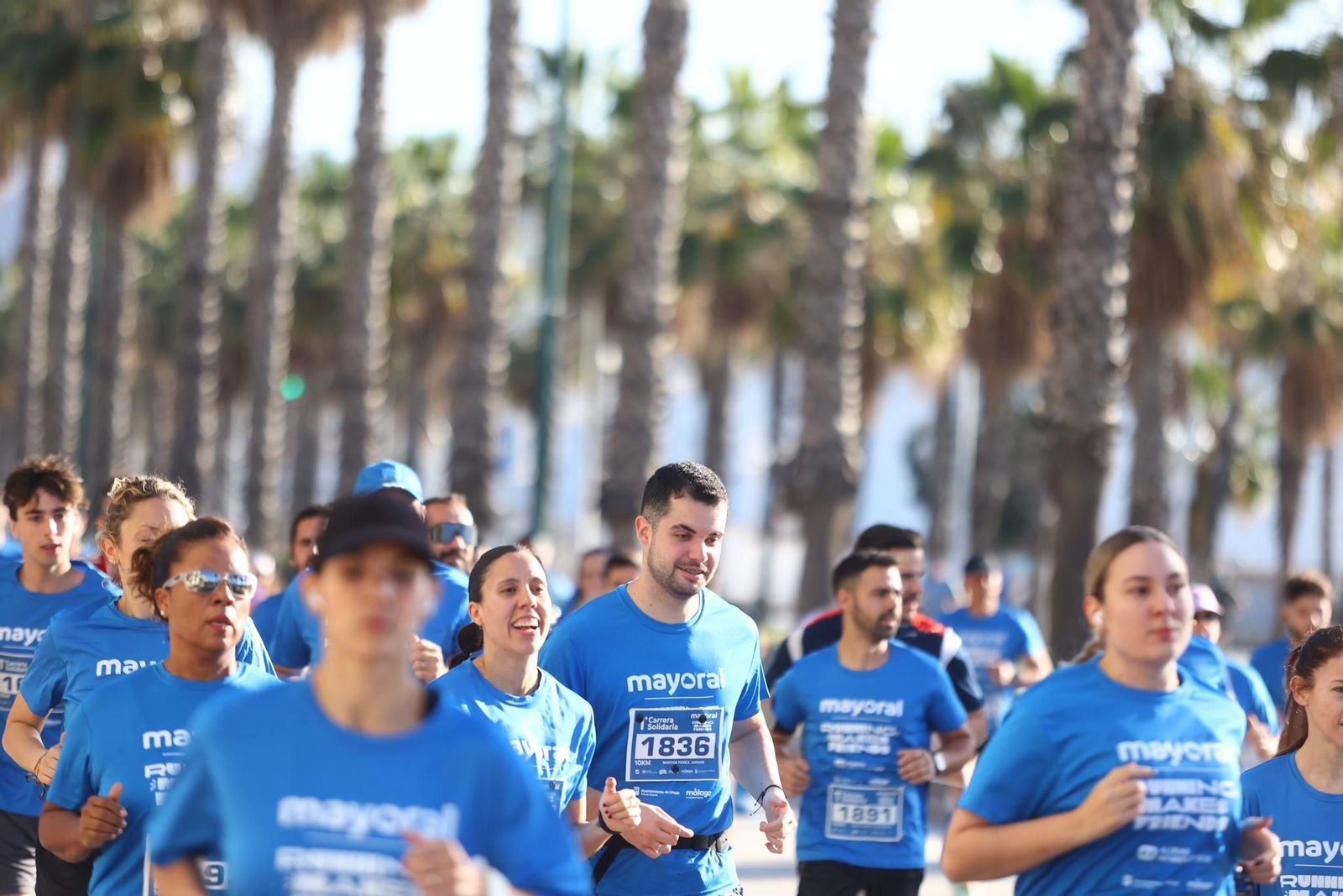 Las mejores fotos de la I Carrera Solidaria Mayoral de Málaga