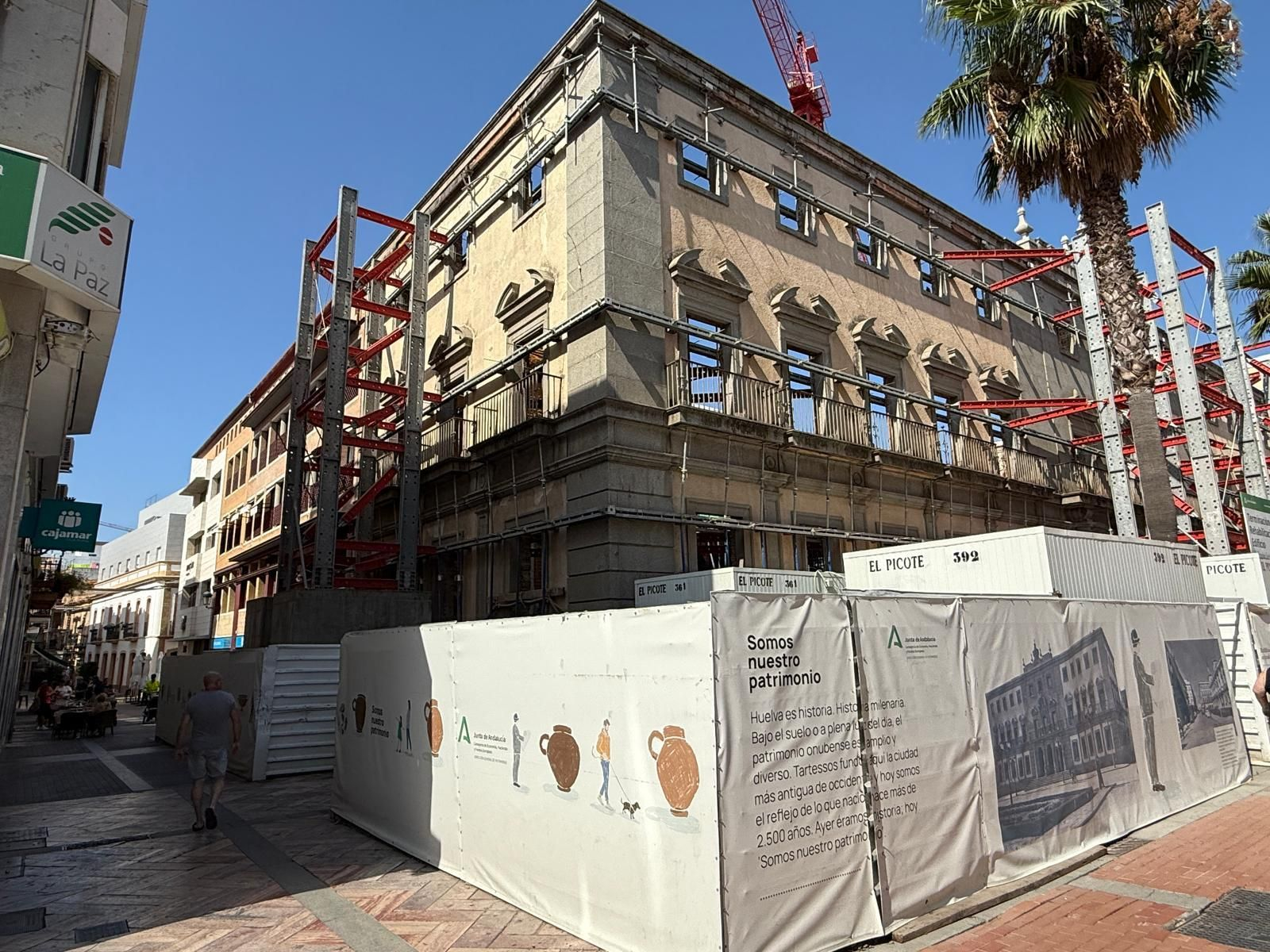 Aspecto actual del antiguo edificio de Hacienda en la capital.