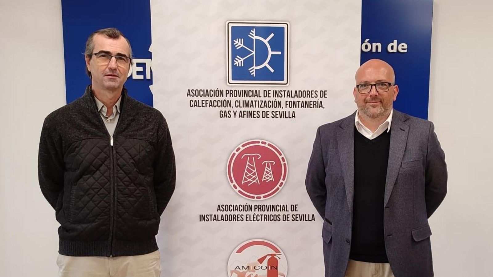Representantes de la comisión de Movilidad de la CES que incluye a la asociación provincial de Instaladores de Calefacción, Climatización, Fontanería, Gas y Afines,