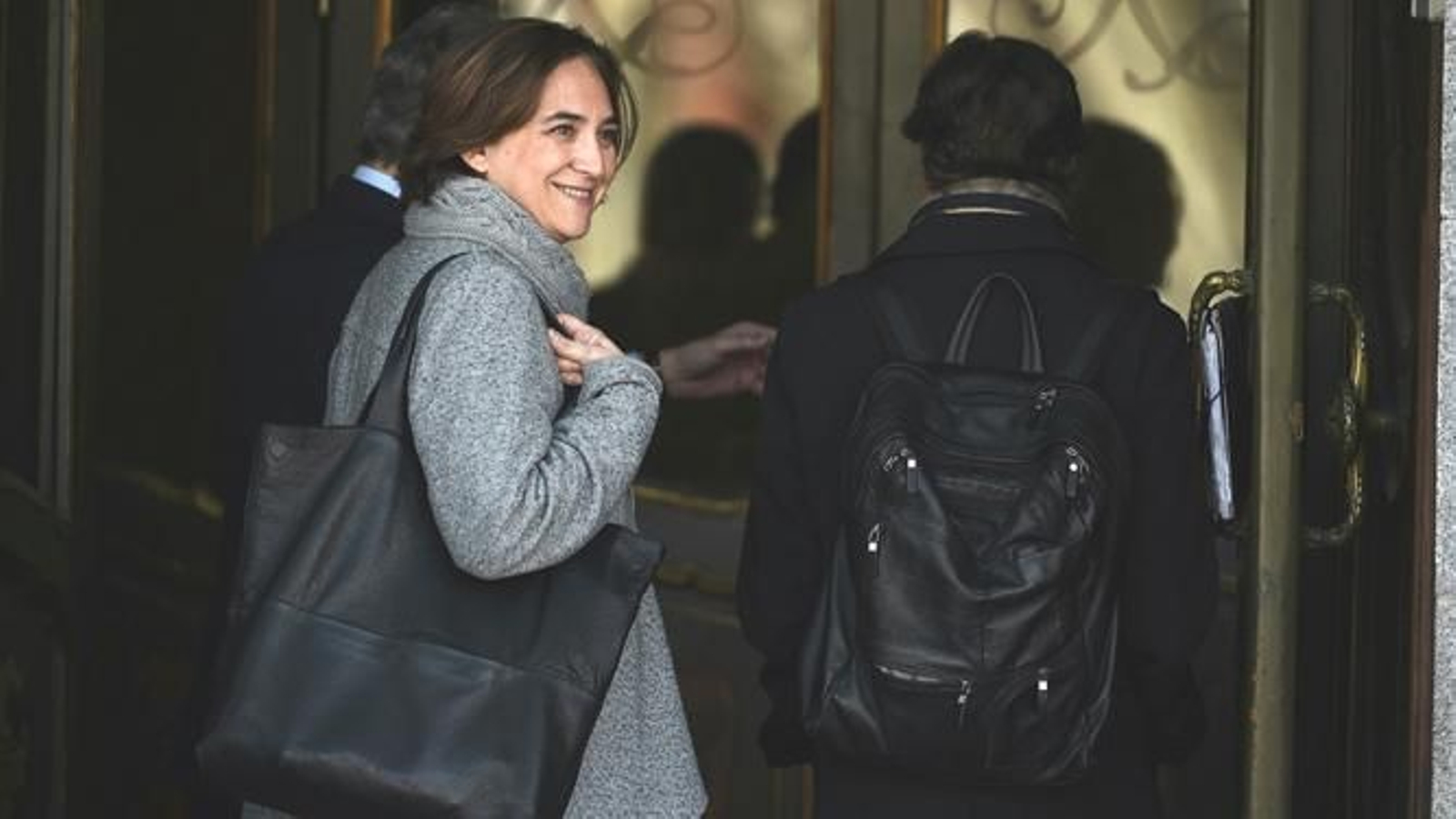 Ada Colau, a su llegada este jueves al Tribunal Supremo.