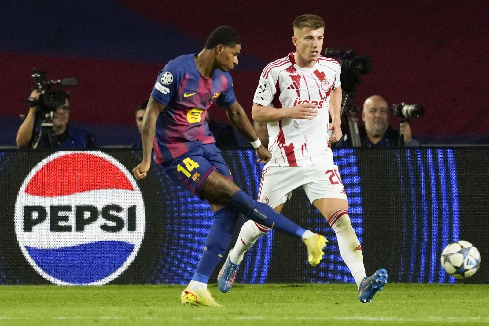 Las fotos del Barcelona-Olympiacos