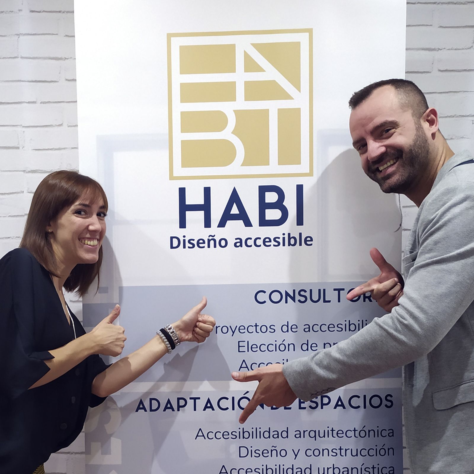 Lourdes Domínguez y  Alberto Cruz, fundadores de HABI diseño accesible.