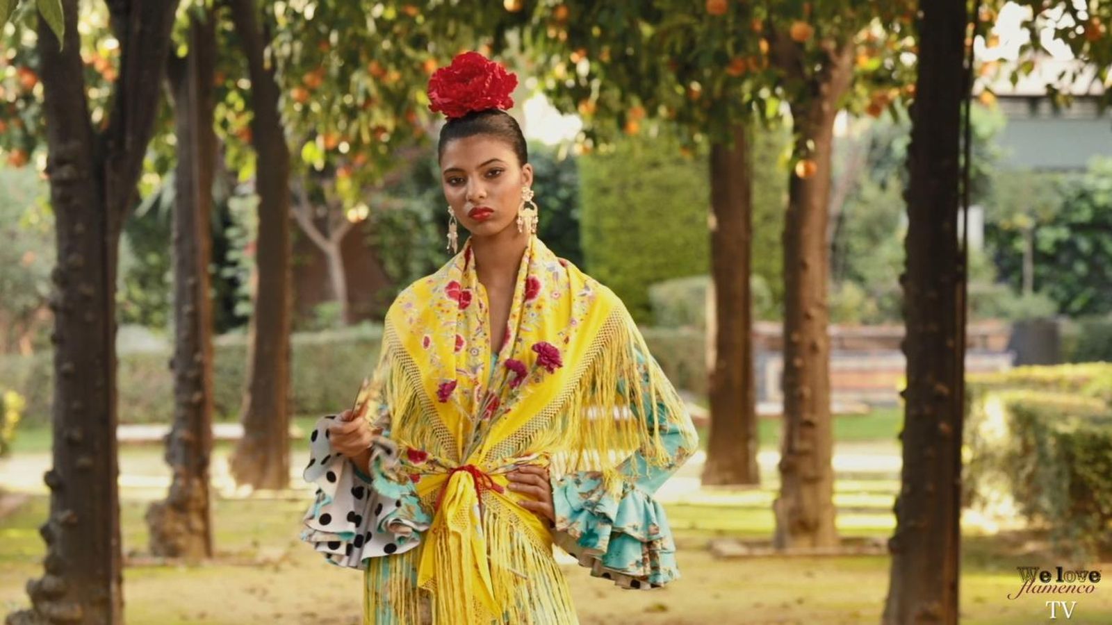 Uno de los diseños de Rocío Peralta vistos en We Love Flamenco 2021.