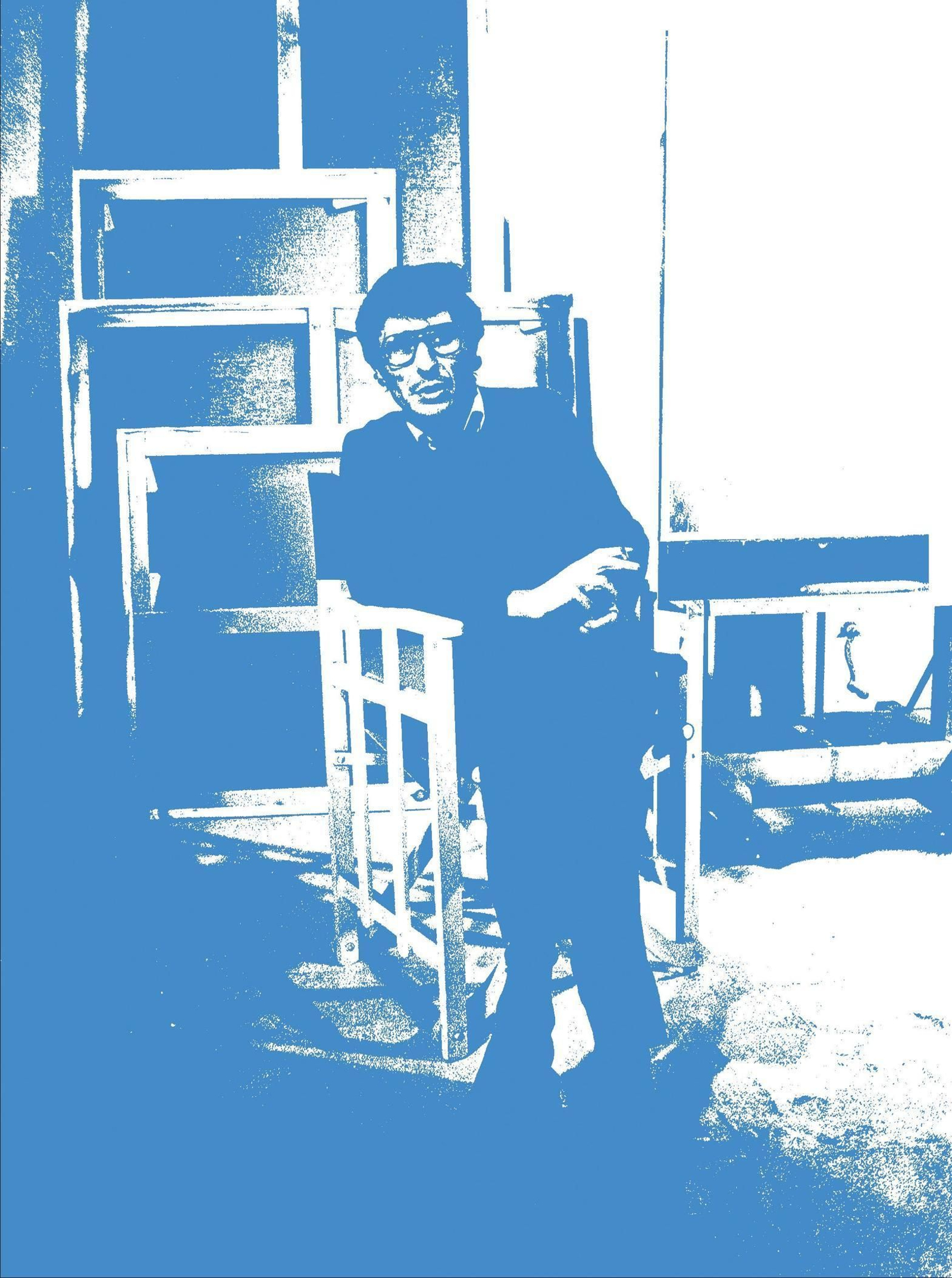 Detalle de un cartel de Ricardo Cadenas a partir de una fotografía de Eduardo Trías.