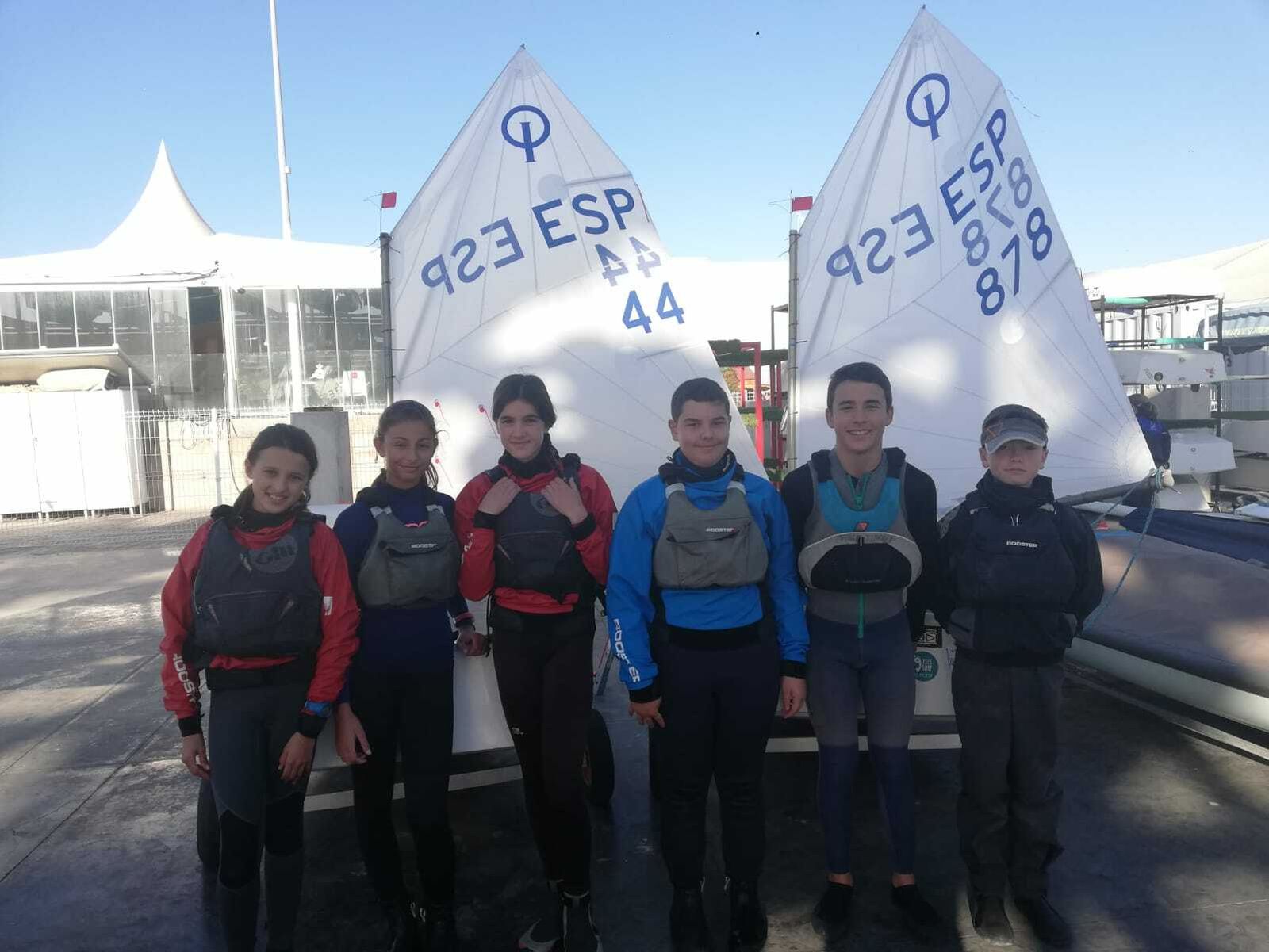 Los deportistas del RCN de La Línea, en Málaga.