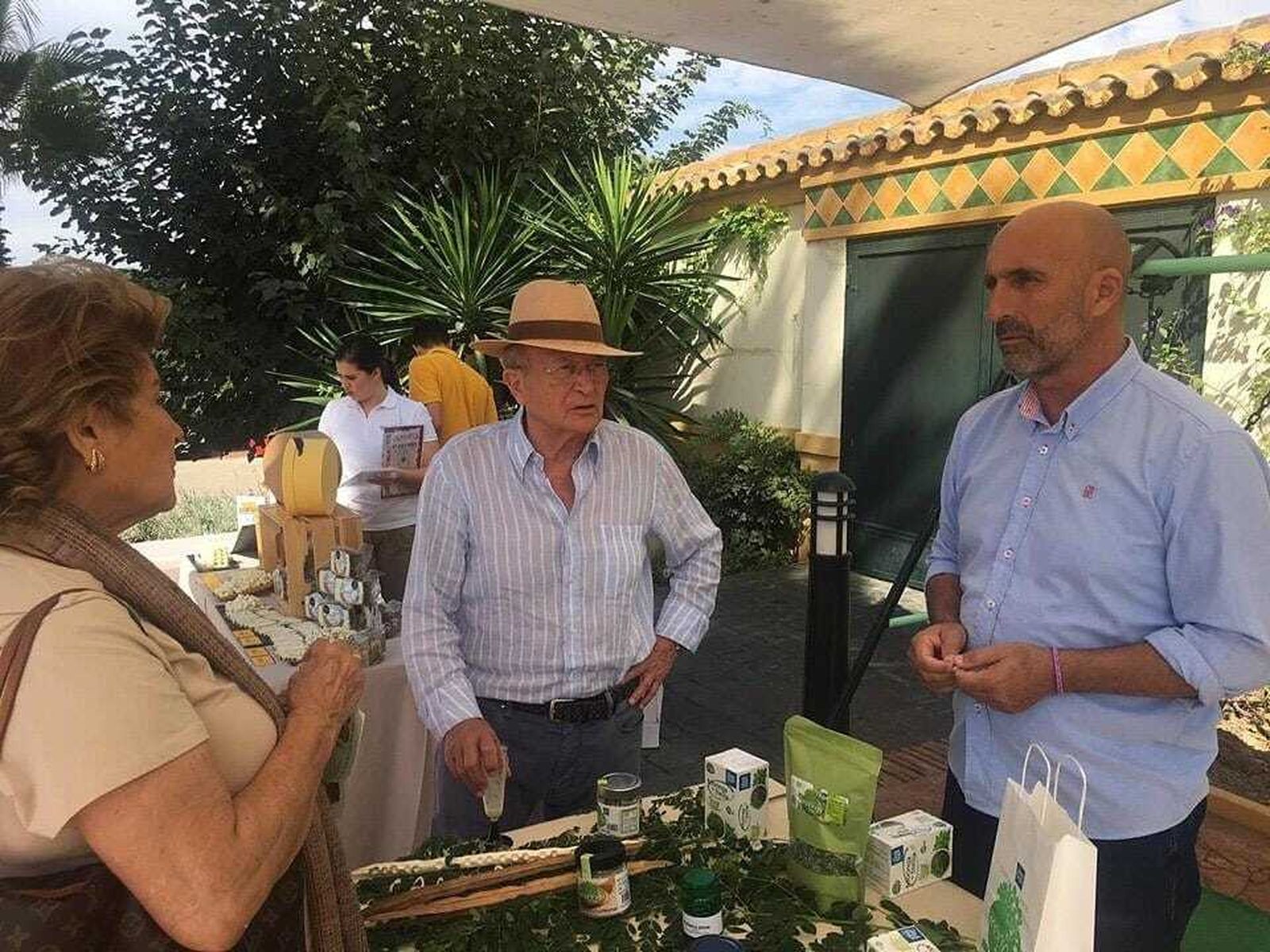 Salvador Rodríguez durante una feria gastronómica
