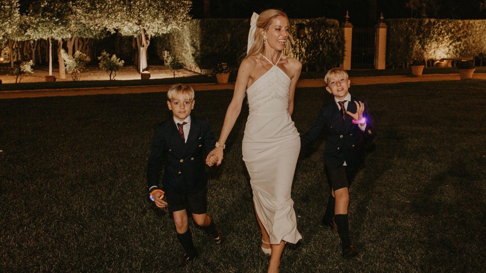 Ana Montenegro con el tercer vestido de novia.