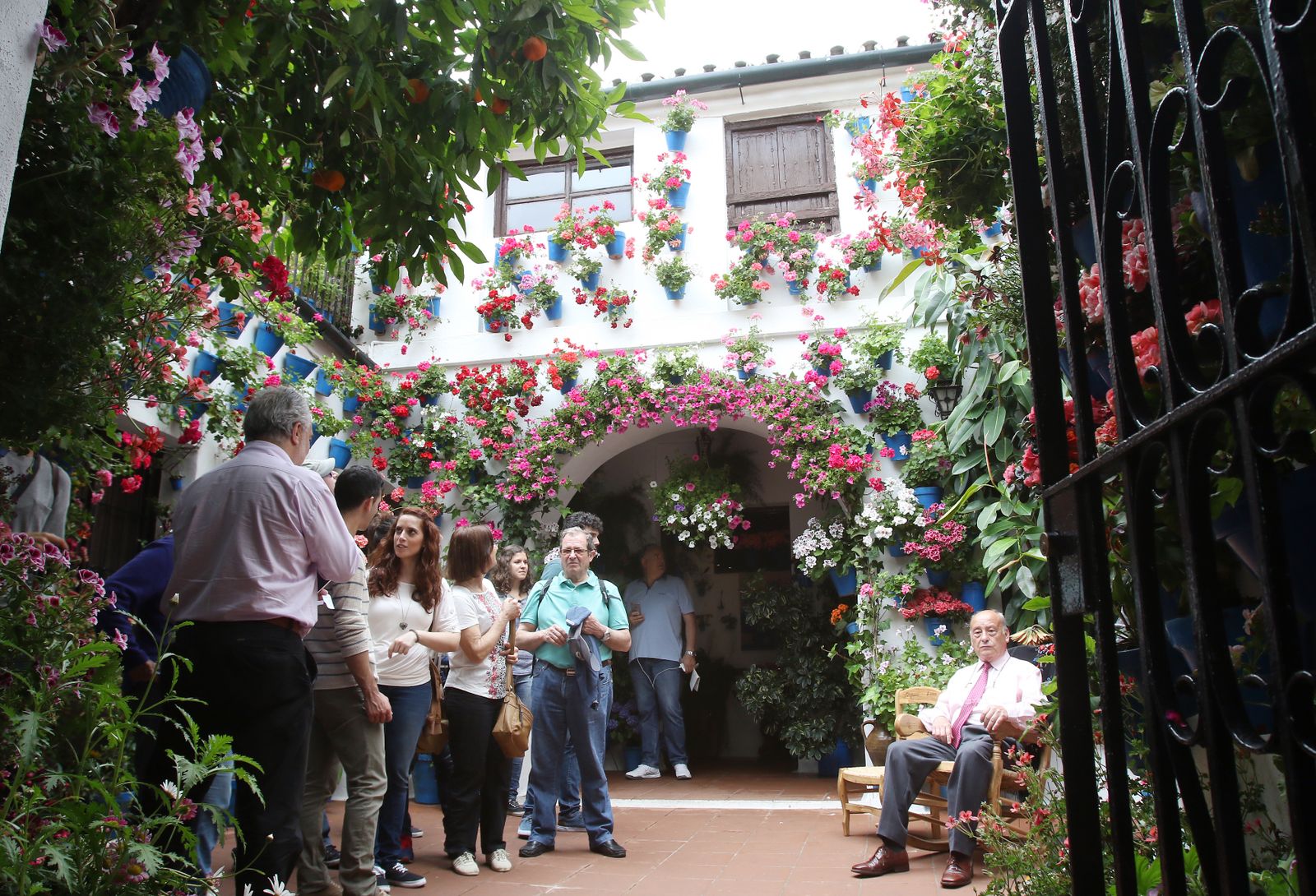 Ambiente en los patios ganadores de 2017