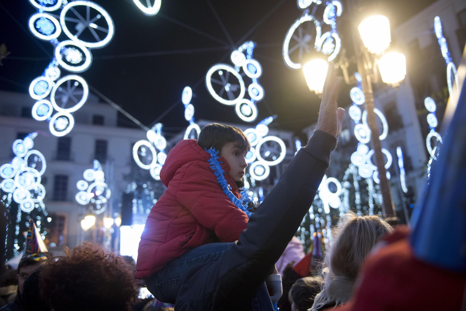 Las imágenes de la Nochevieja en la Plaza del Carmen