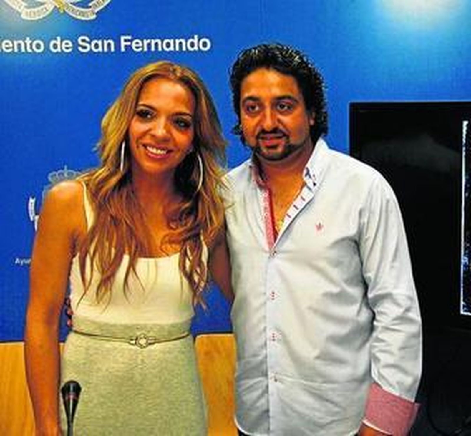 Luis y Gema Monge, los hijos de Camarón que participan en el espectáculo.