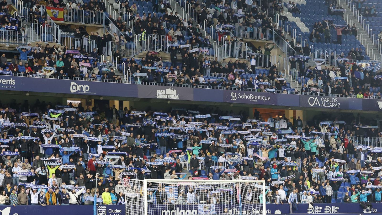 El Málaga CF-Eldense, en fotos