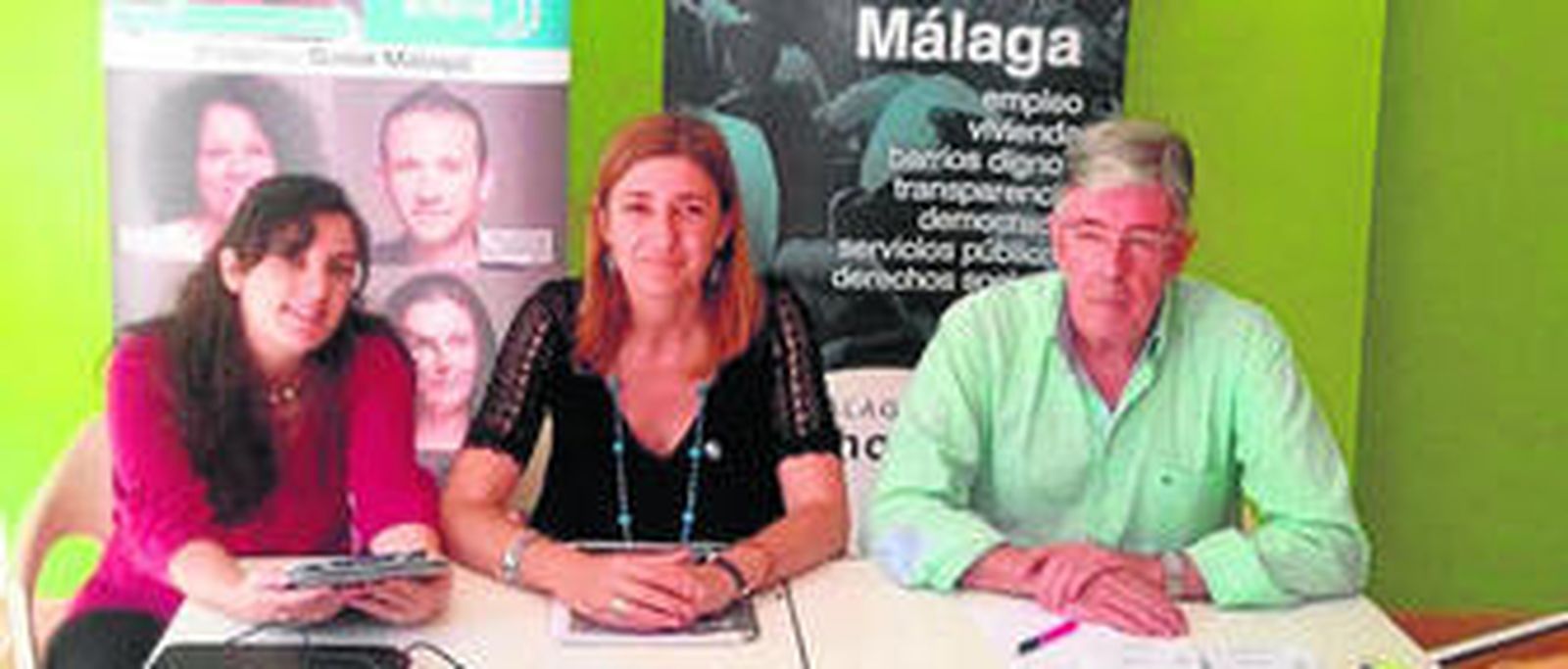 Ysabel Torralbo, en el centro, con Amaranta García y Fernando Méndez.