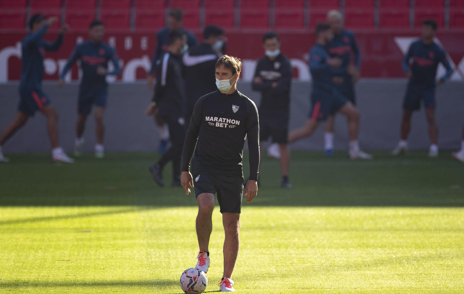 Julen Lopetegui, en una sesión de entrenamiento.