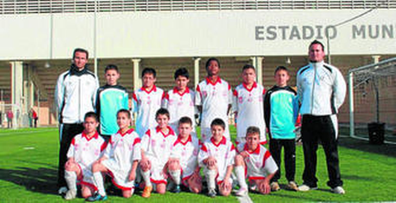 El equipo de fútbol 7 de Huércal-Overa.