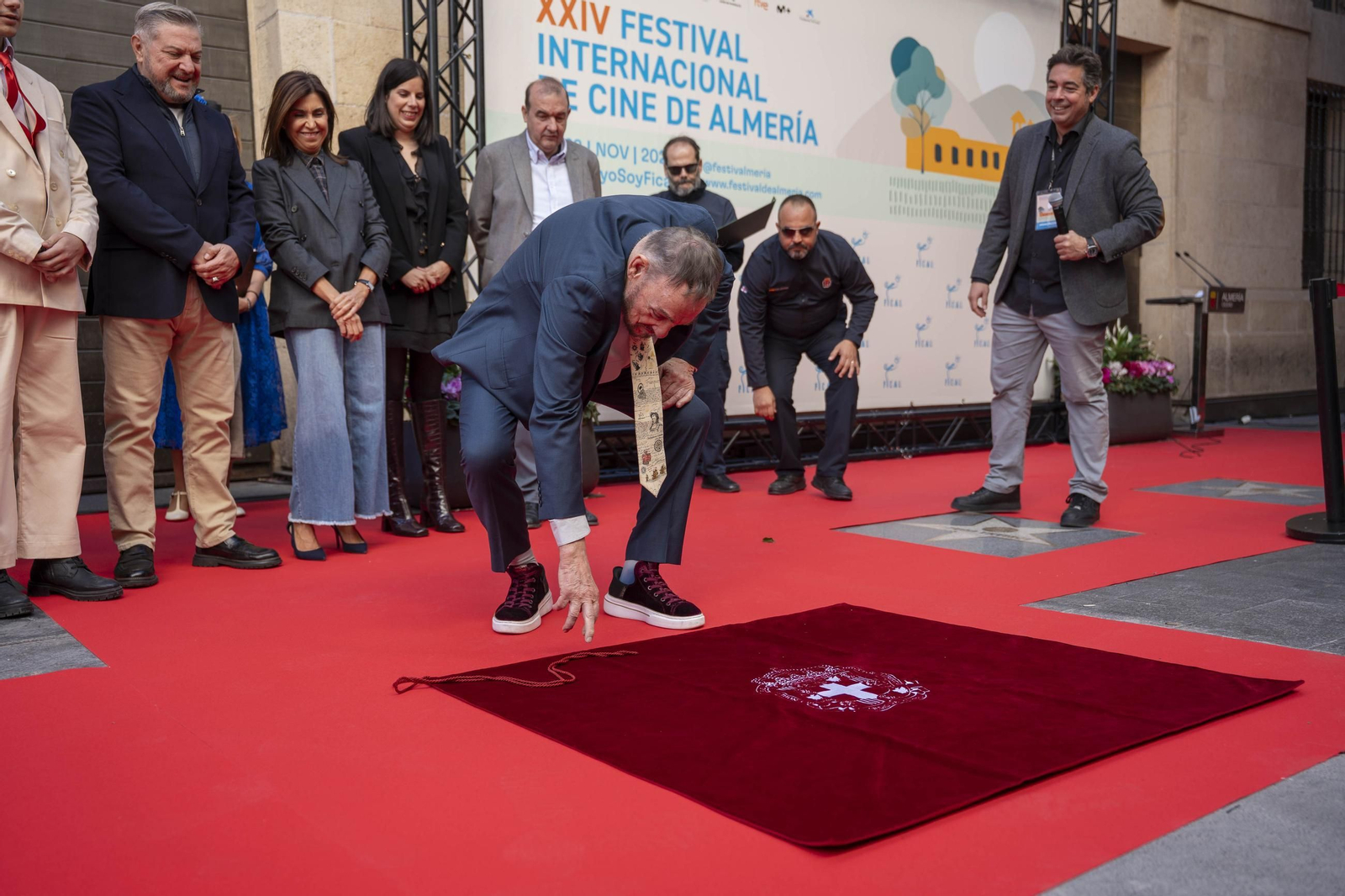 La estrella a JOHN RHYS-DAVIES luce en el paseo de la fama de Almería