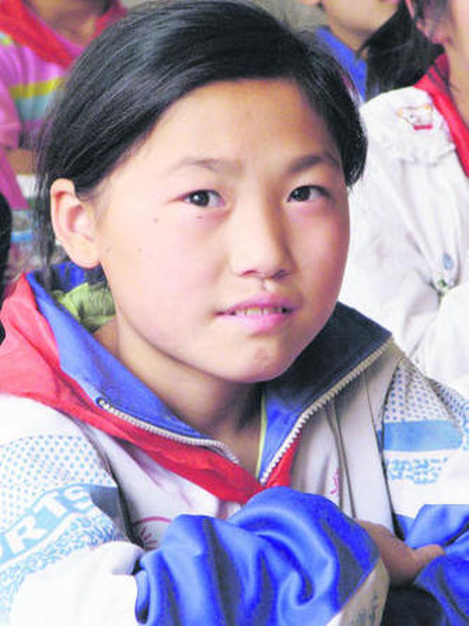 La mirada de una niña peruana.