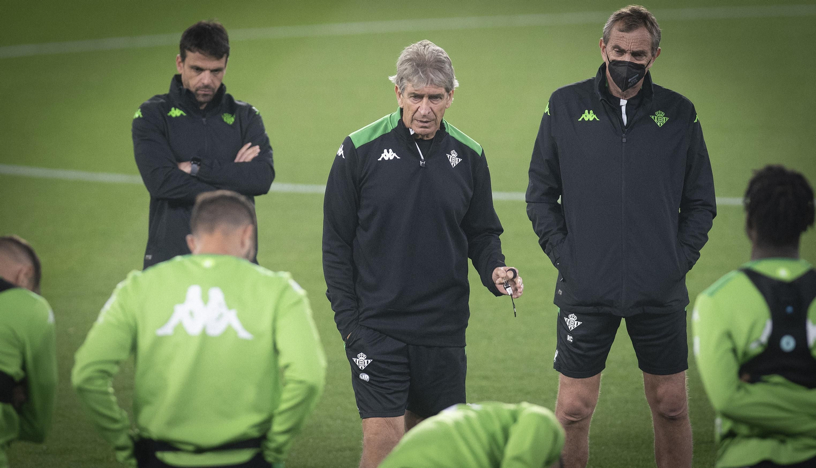Manuel Pellegrini, en un entrenamiento.