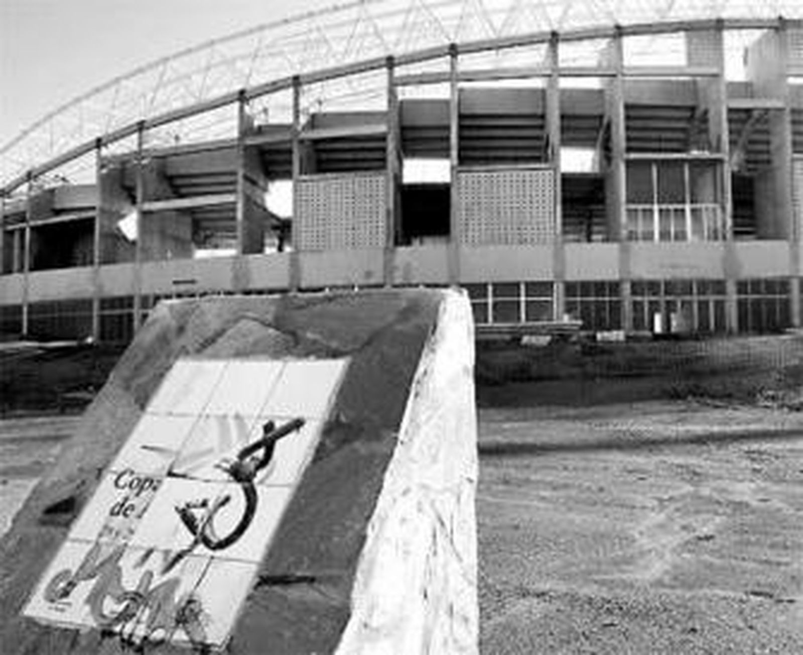 El estadio de atletismo, en una fotografía tomada ayer.