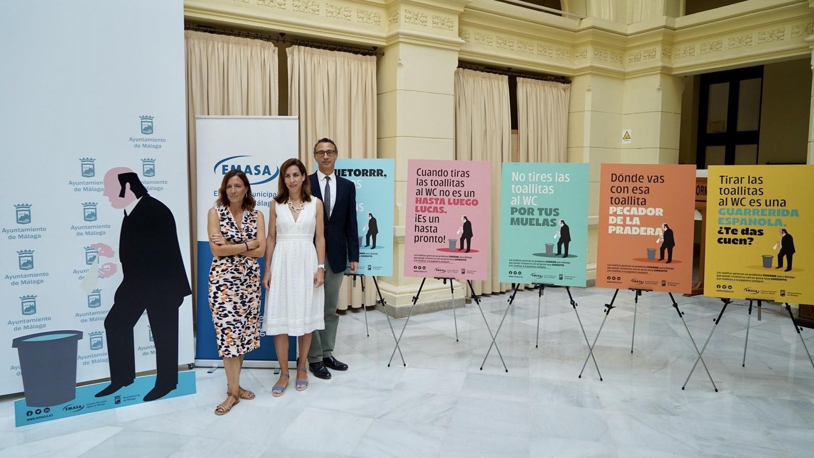 Presentación de la campaña contra las toallitas húmedas. Presentación de la campaña contra las toallitas húmedas.