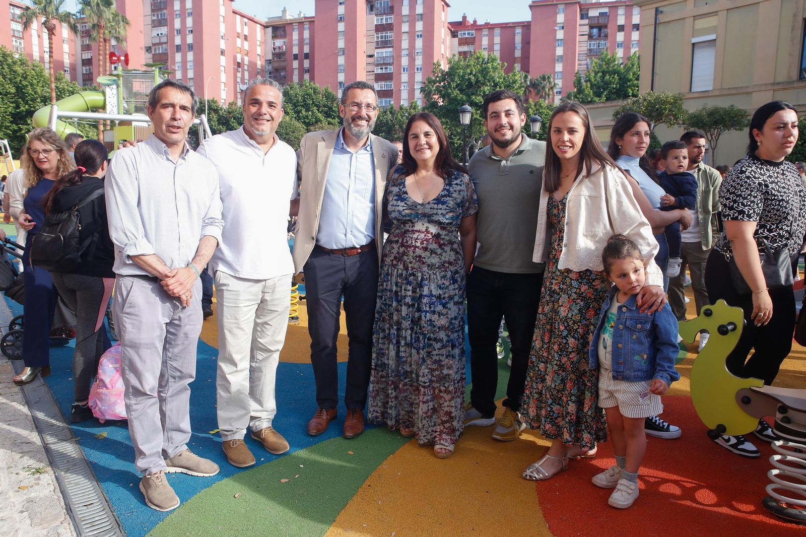 Las fotos de la inauguración del nuevo parque infantil junto al Conservatorio de La Línea