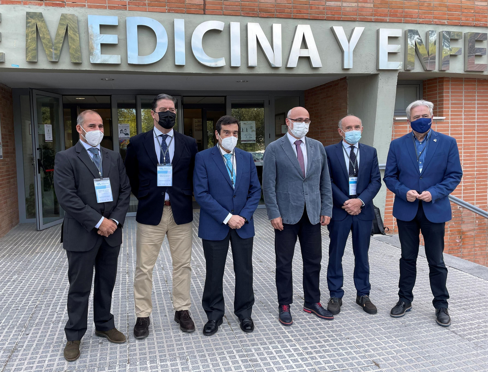 José María Gómez, Gonzalo Balbotín, Enrique Aranda, Isaac Túnez, Javier Salvador y Emilio Alba en uno de los encuentros organizados por esta iniciativa.