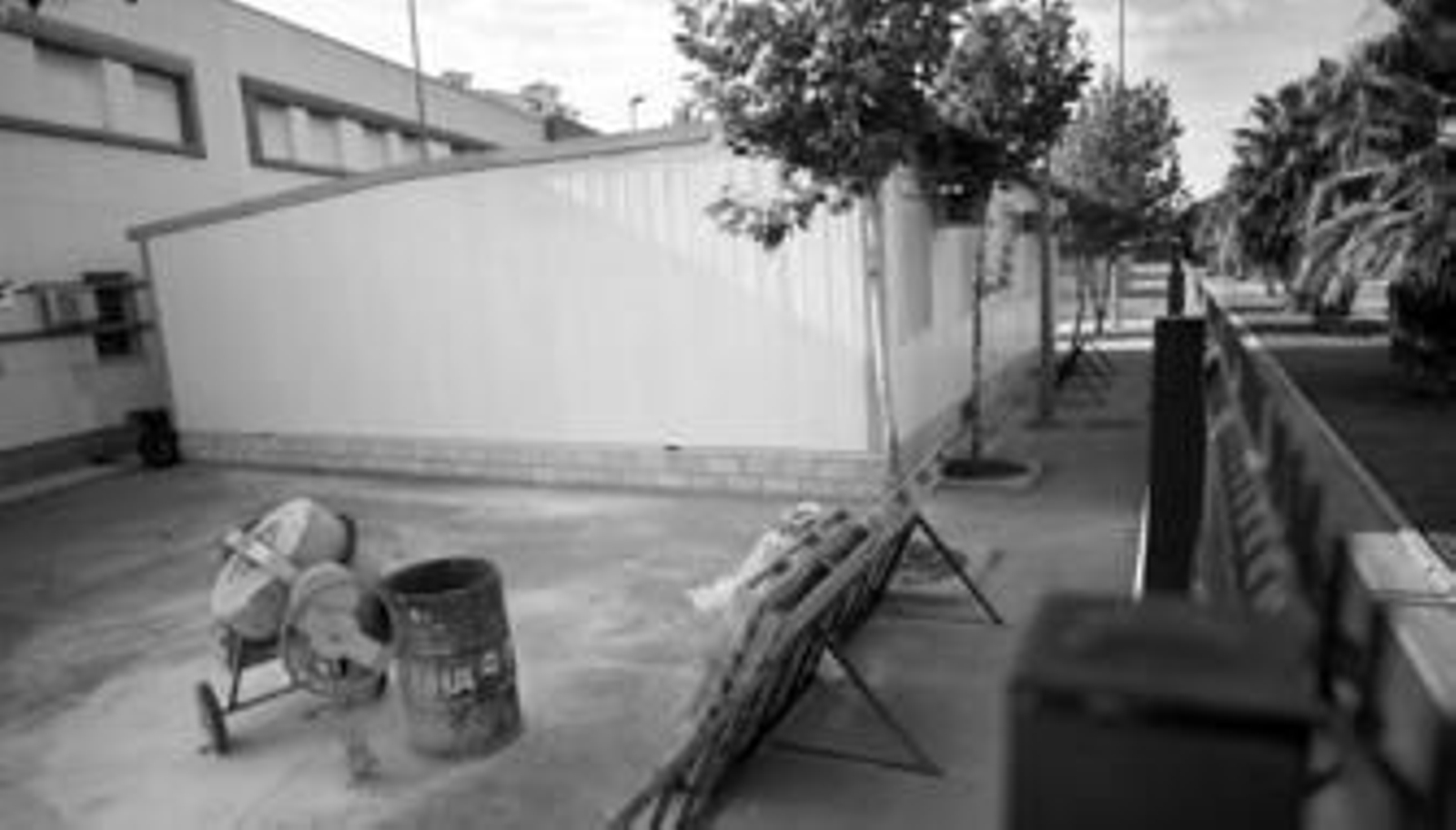 Los nuevos módulos del instituto público de Valdelagrana, instalados recientemente.