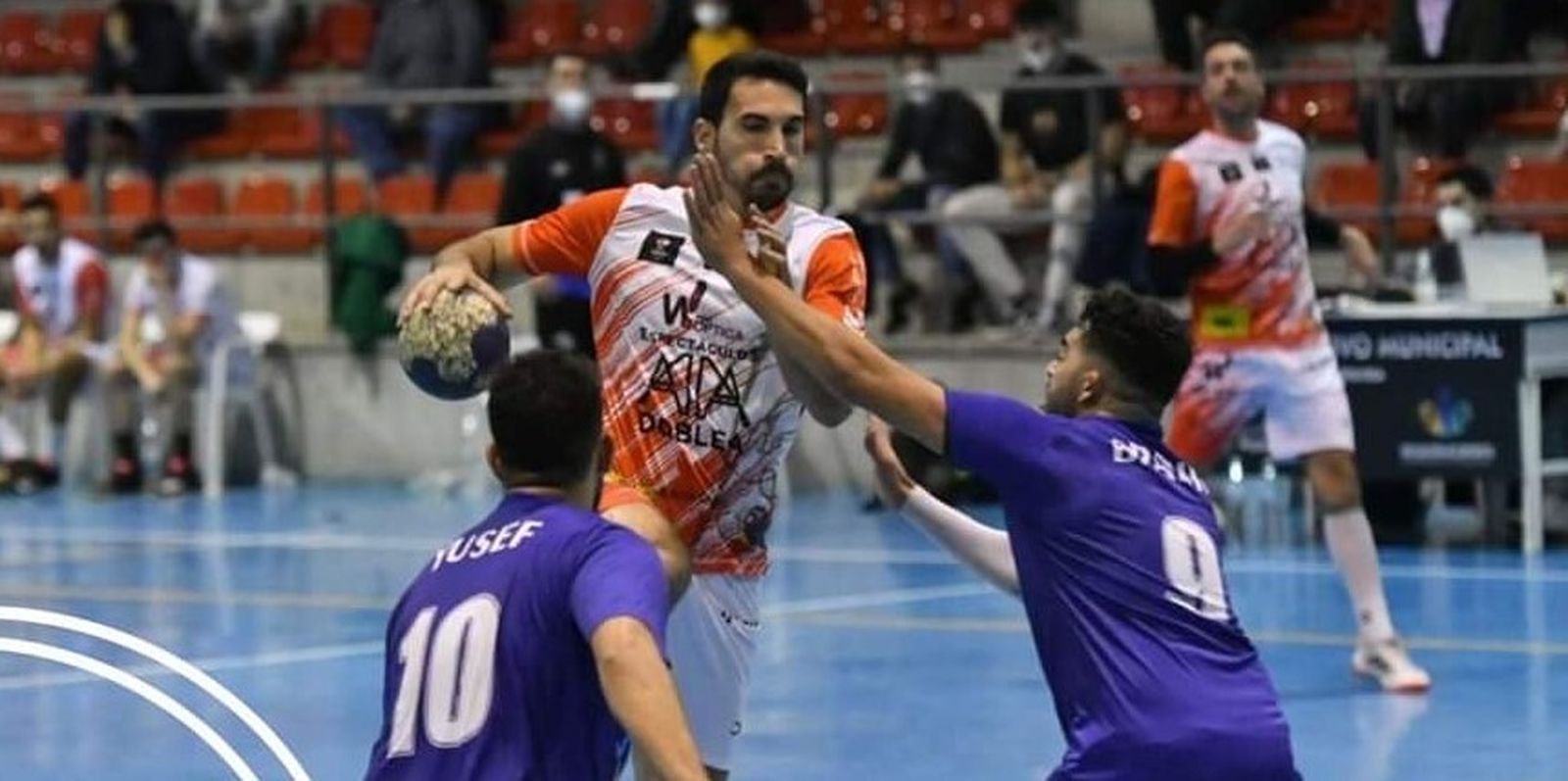 Julián Moldón, en un partido con el Pozoblanco.