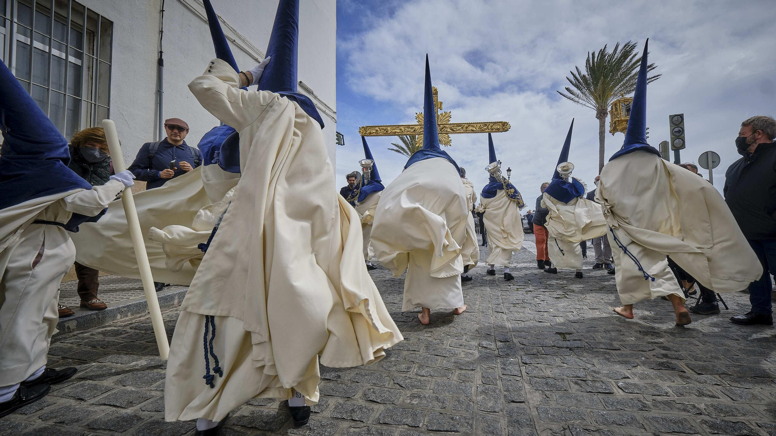Cofradía de La Palma en la Semana Santa de Cádiz 2022
