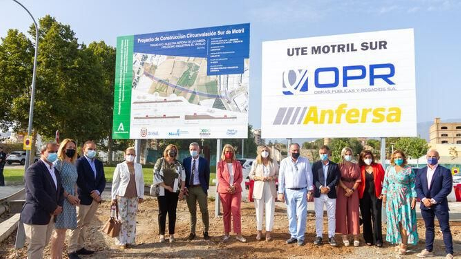 Imagen de archivo del inicio de las obras del primer tramo de la Ronda Sur de Motril Imagen de archivo del inicio de las obras del primer tramo de la Ronda Sur de Motril