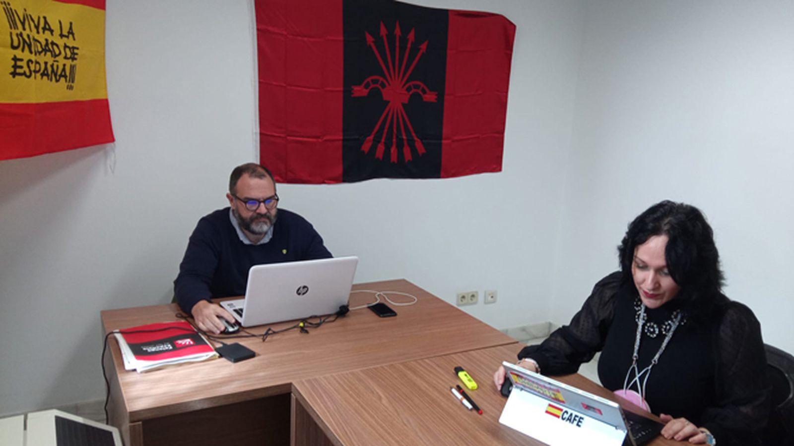 Una imagen del despacho difundida por redes sociales.