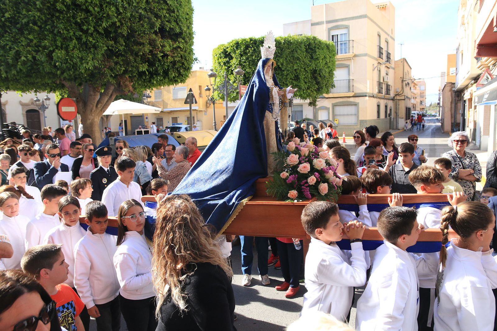 La procesión infantil de La Estrella de Viator