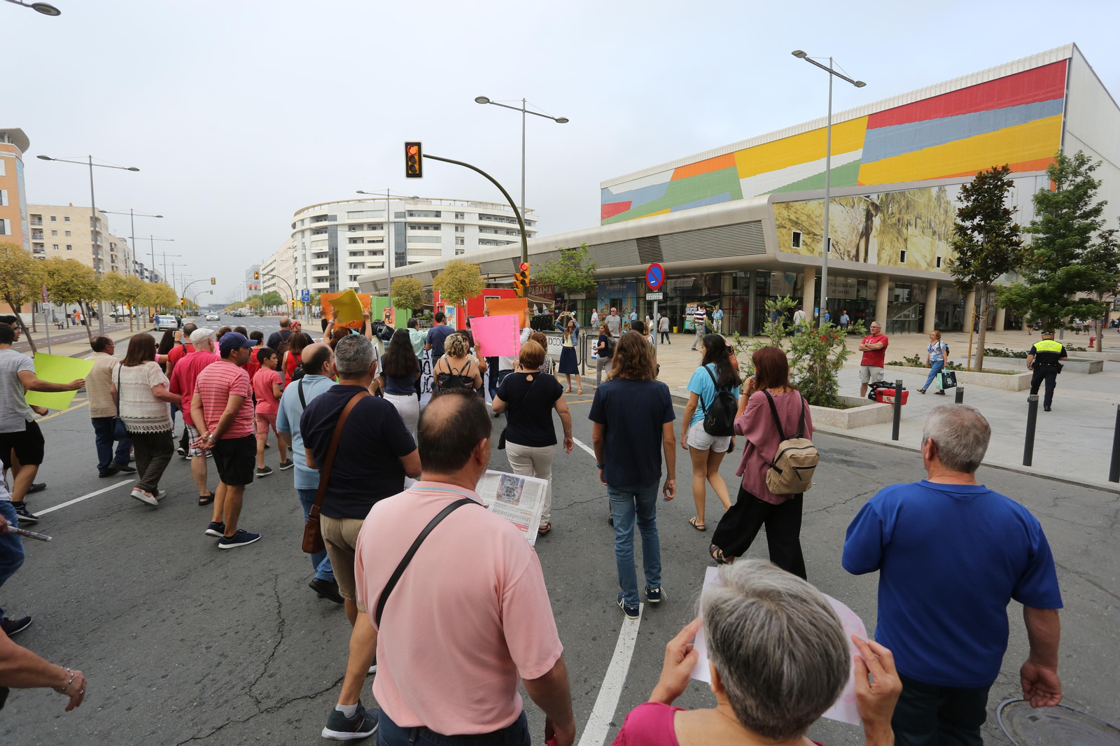 Más imágenes de la protesta de los minoristas del mercado de San Sebastián