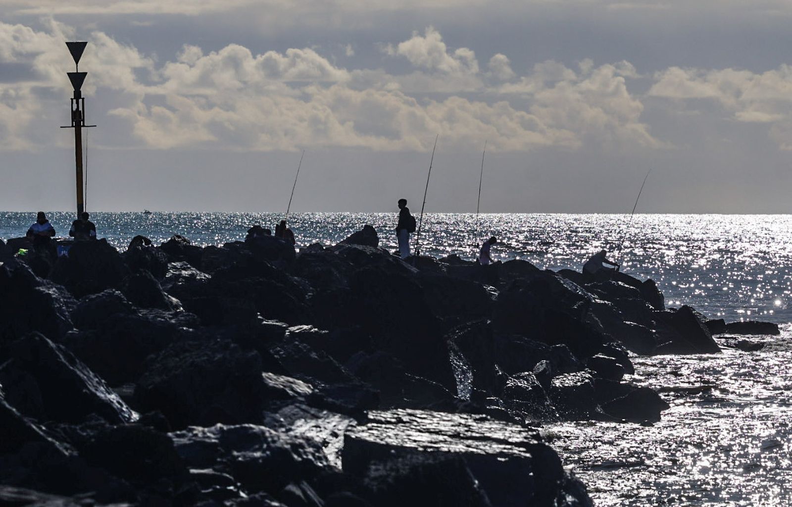 Fotos de la playa de Punta Umbría tras las últimas borrascas