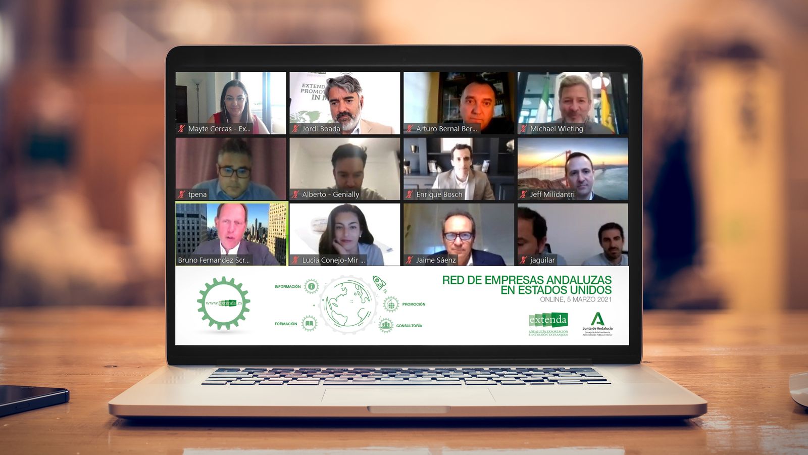 ‘Networking’ online para las firmas andaluzas presentes en el mercado estadounidense.