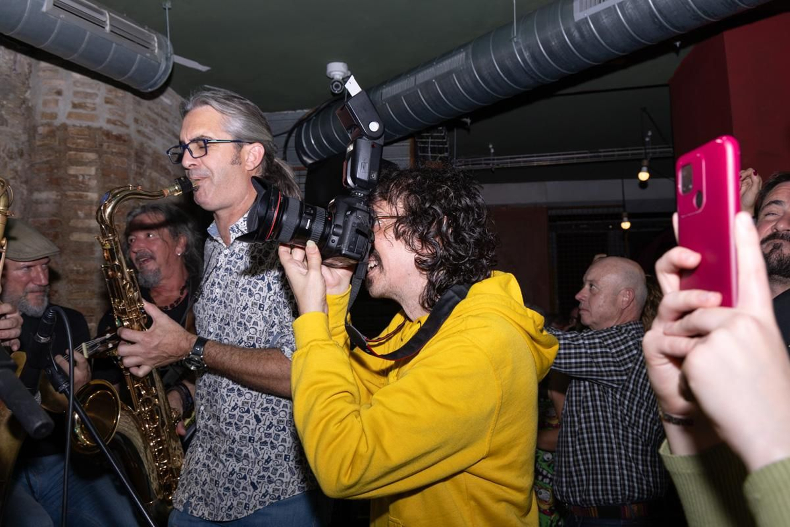Homenaje a Antonio Jaén en la sala de conciertos que fundó en la ciudad.