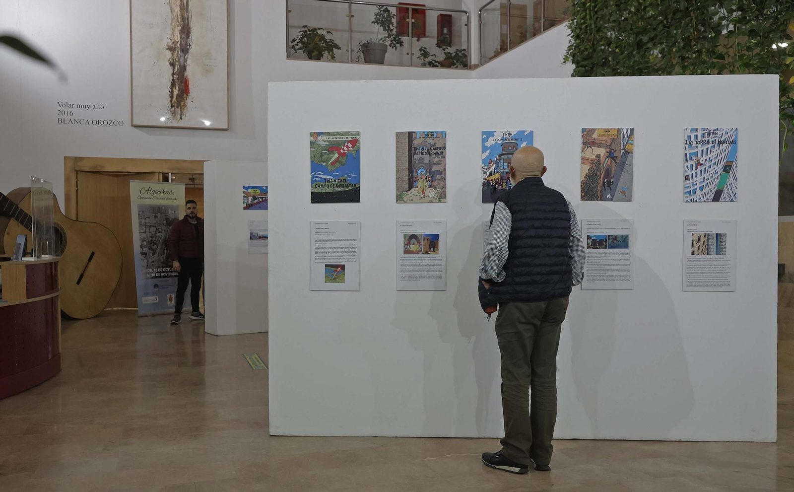 Fotos de la exposición Tintín en el Campo de Gibraltar