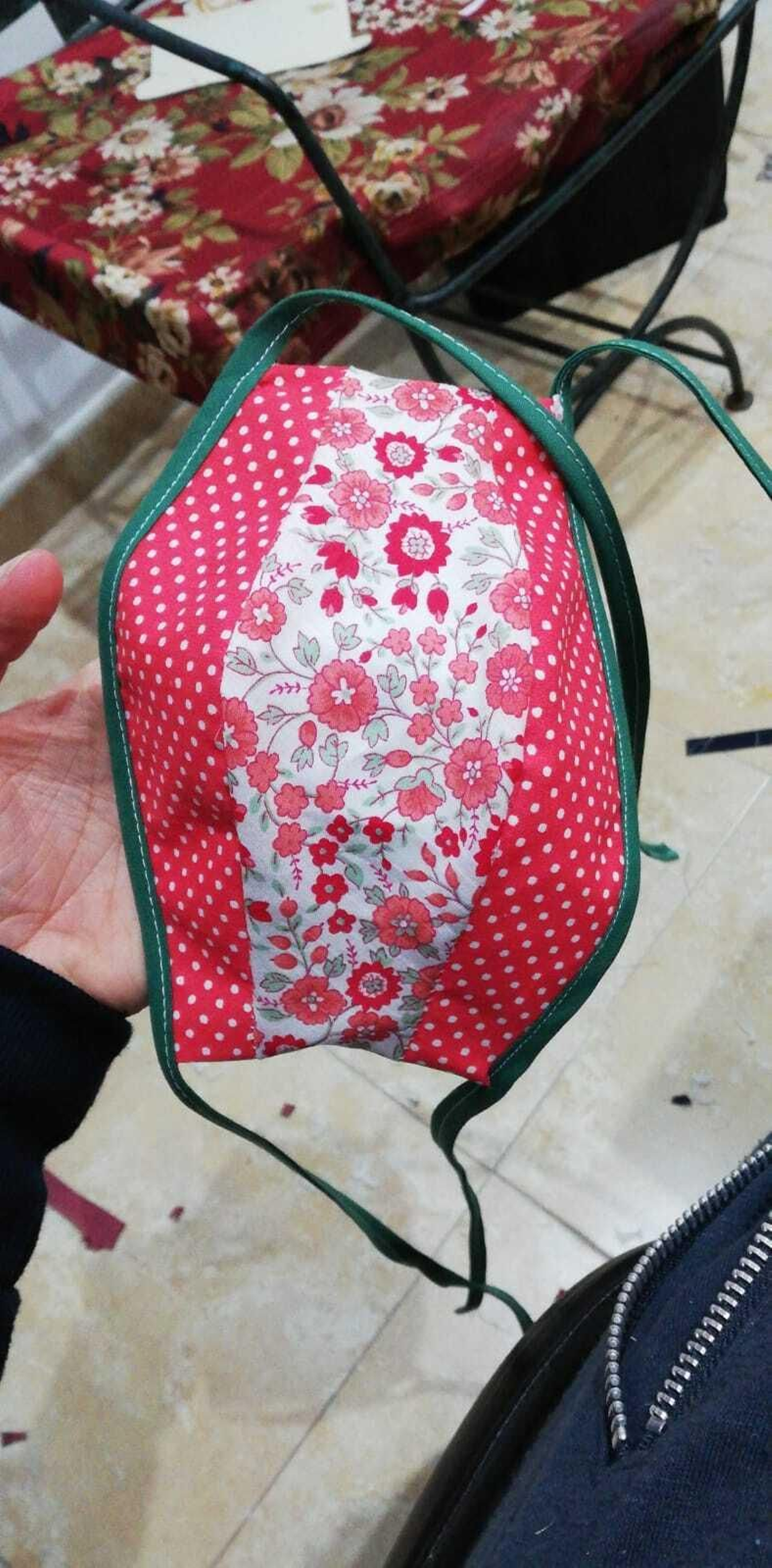 Una de las mascarillas realizadas.