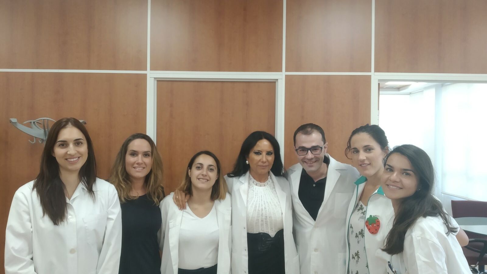 María Dolores Rubio, Isabel María Morales, Marta Tejón, Antonia Torrejimeno, Antonio Serrano, Paloma Abad y María Morales, dietistas-nutricionistas.