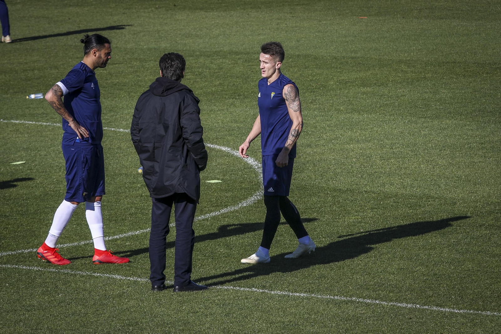 Salvi, durante una sesión de trabajo en El Rosal.