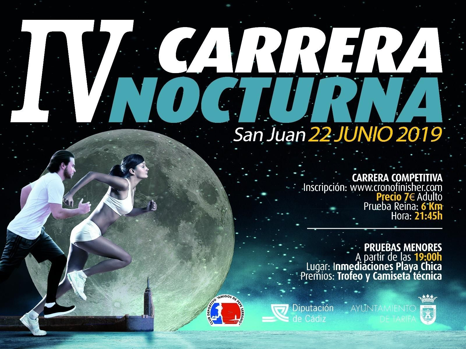 El cartel de la Carrera Nocturna de Tarifa.