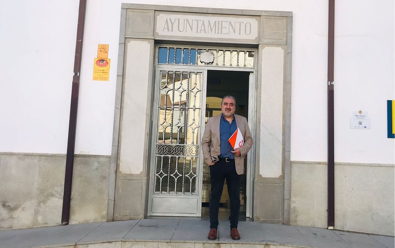 El portavoz del Ciudadanos en el Ayuntamiento de Torre Cardela,  Antonio Peláez