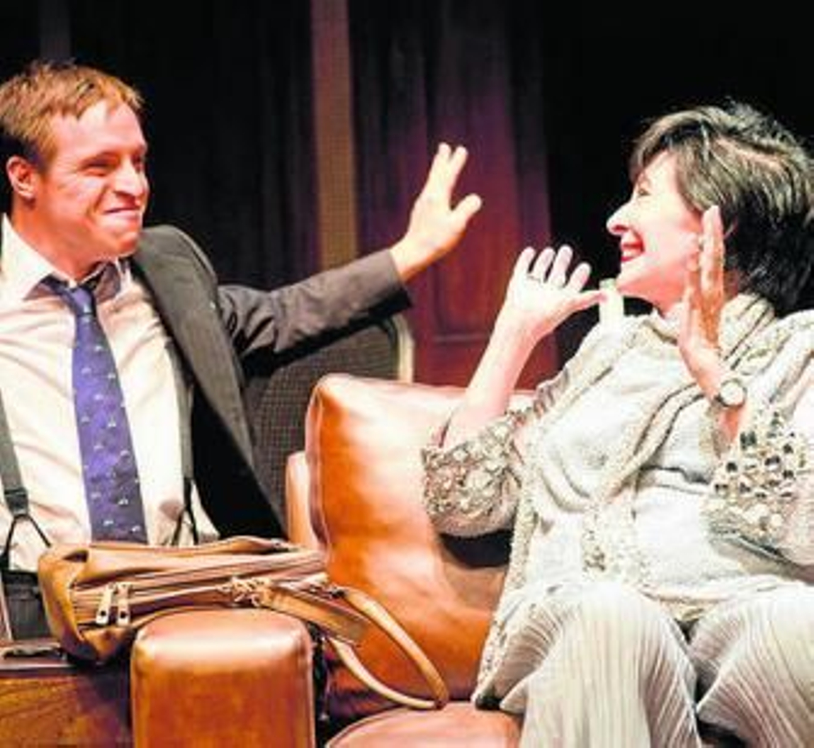 Rodrigo Raimondi y Concha Velasco durante la representación.