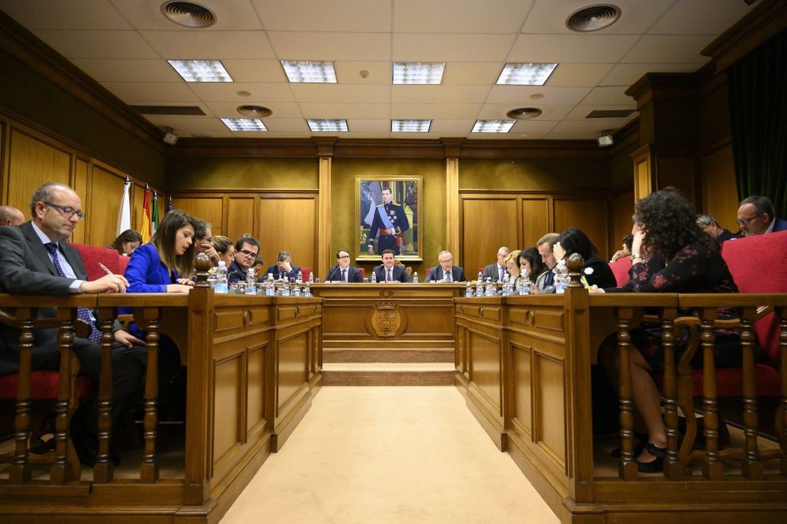 Pleno de la actual Corporación de la Diputación Provincial de Almería.