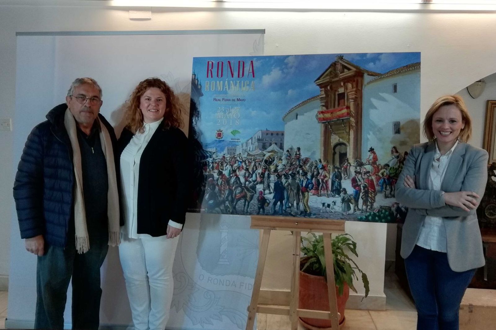 Presentación del cartel anunciador y pregonero de Ronda Romántica